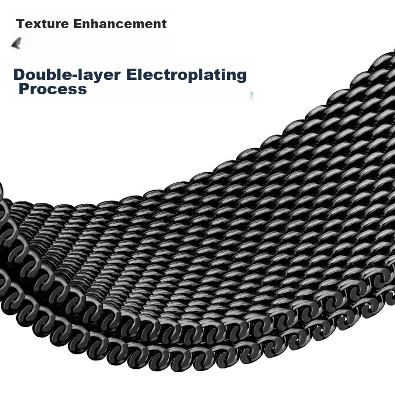 Watchbond Compatible with Xiaomi Mi Band 10 Strap 9/8/NFC Version Milanese Magne...