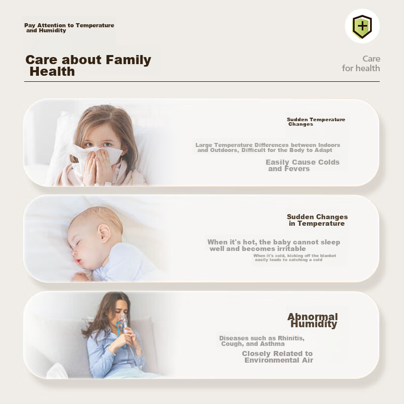 BBA Alarm Clock with Temperature And Humidity Meter, Student-Specific Electronic...