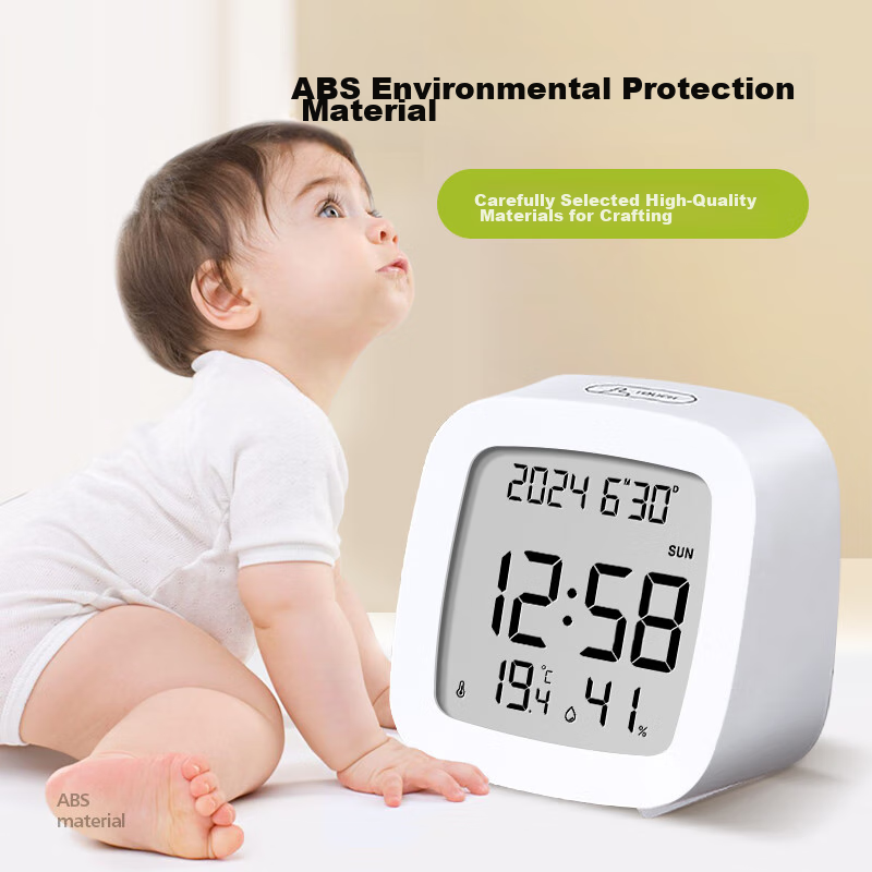 BBA Alarm Clock with Temperature And Humidity Meter, Student-Specific Electronic...