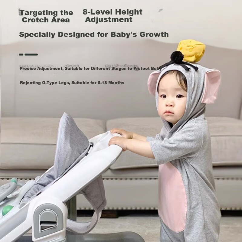 DEERC Baby Walker Anti-O Leg Infant 2024 Toy Children Anti-Sideways Flip 7 Month...