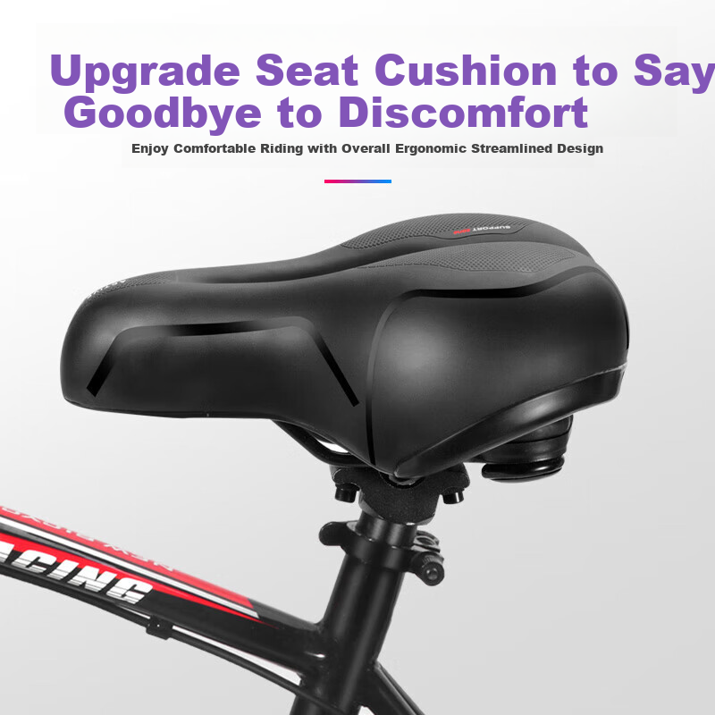 Phoenix Mountain Bike Super Soft Saddle Seat Cushion Comfortable Seat Thickened...