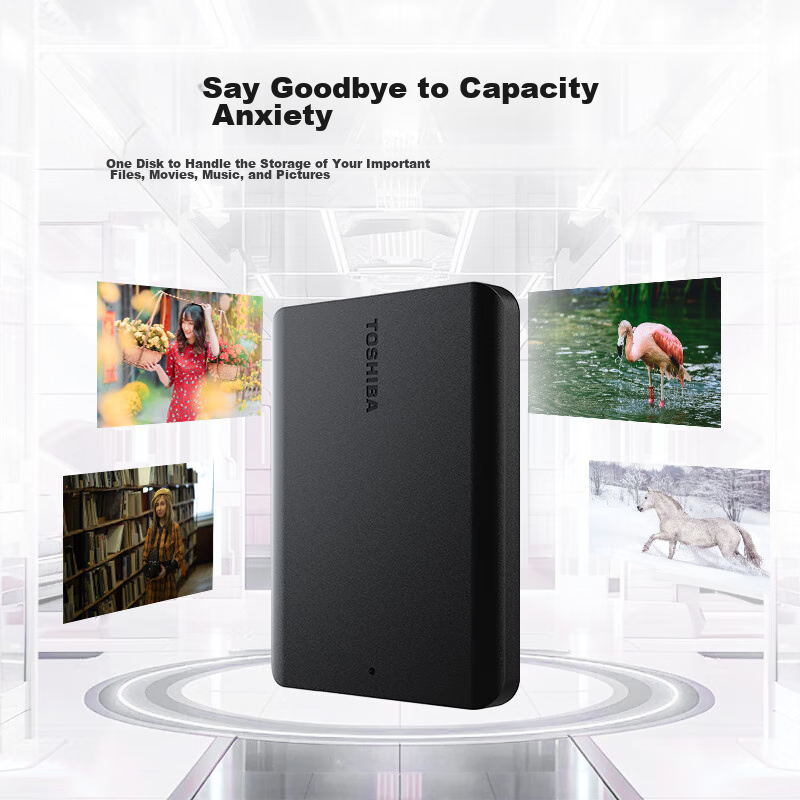 Toshiba 1TB Portable Hard Drive, Mechanical New Black A5, USB3.2 Gen 1, 2.5-Inch...