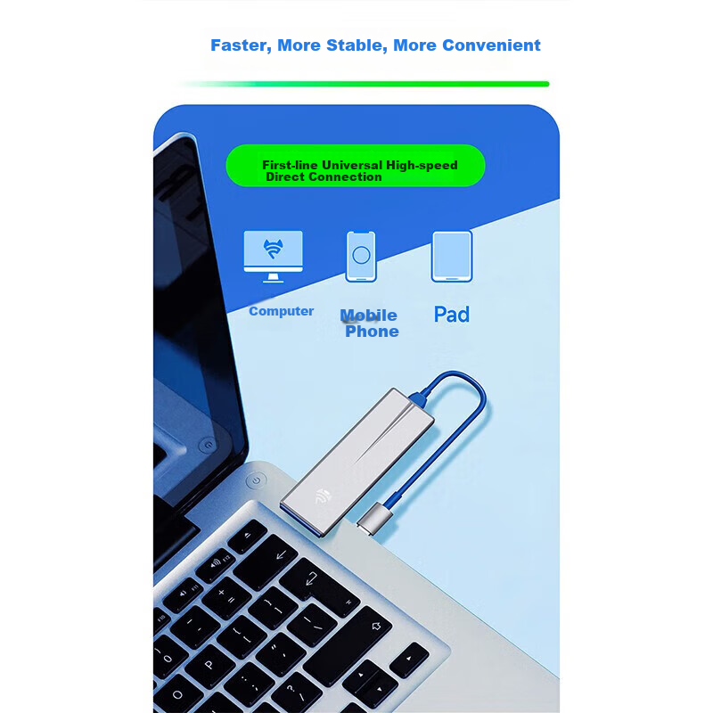 FeiMao U8 Portable WiFi 6 Wireless Network Card without SIM Card Slot Triple Net...