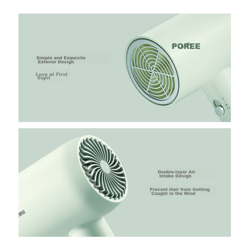 Feike Borui Hair Dryer, Portable for Home And Dorm Use, 1800W High Power, Hot An...