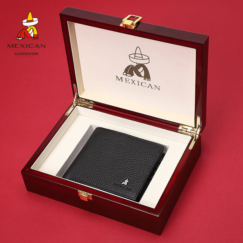 Scarecrow Men's Wallet, Top-Grain Leather, Short Style, Slim And Soft, High-End...