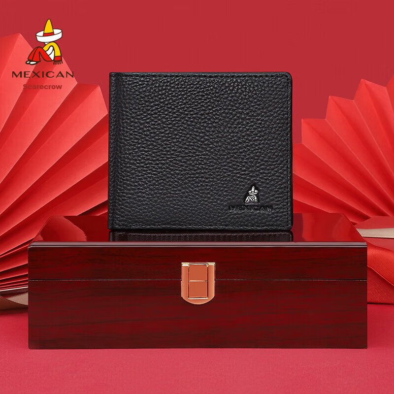 Scarecrow Men's Wallet, Top-Grain Leather, Short Style, Slim And Soft, High-End...