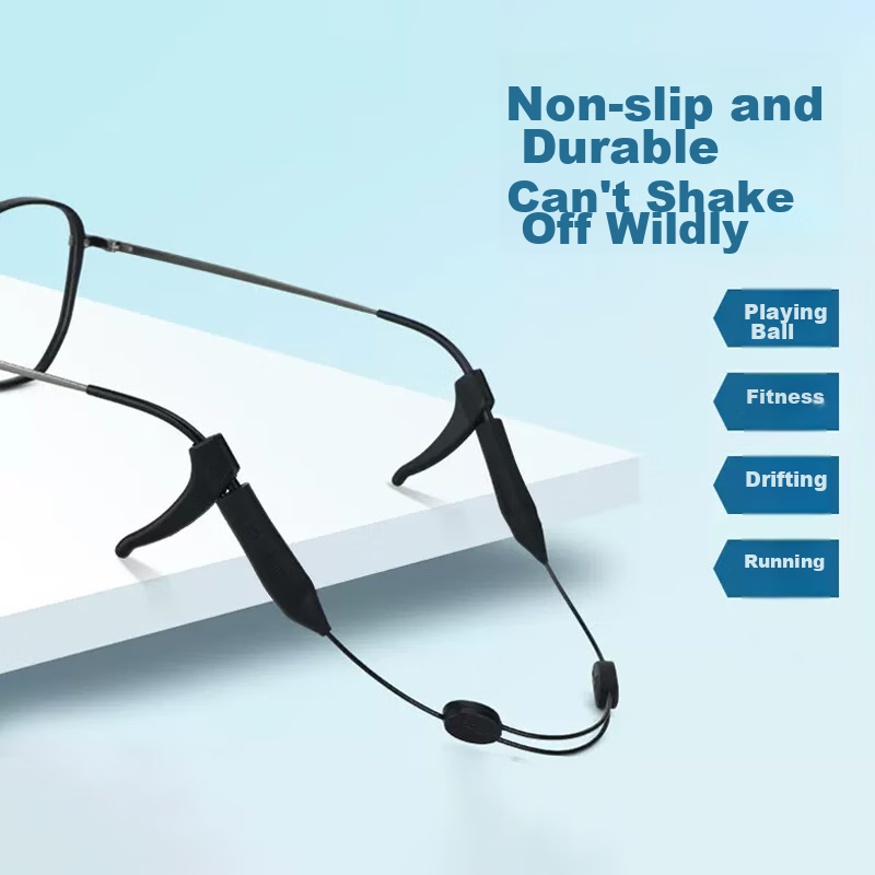 HB Children's Thick Temple Eyeglass Strap 1 Piece, Adjustable Retractable Sports...