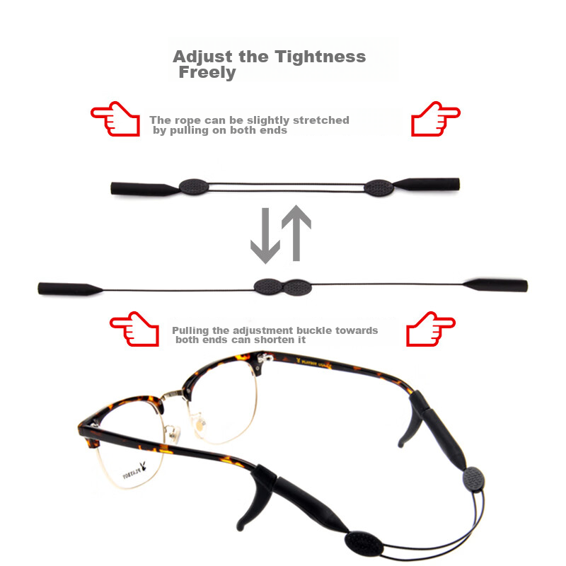 HB Children's Thick Temple Eyeglass Strap 1 Piece, Adjustable Retractable Sports...