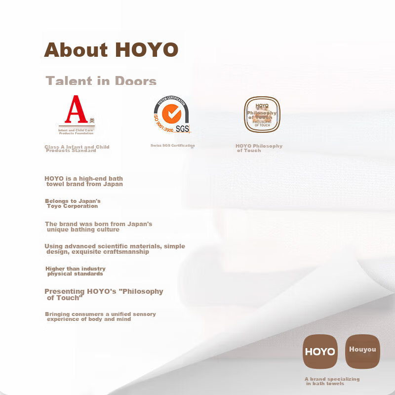 HOYO Japanese Towel for Men, Class A Pure Cotton Face And Bath Towel, Antibacter...