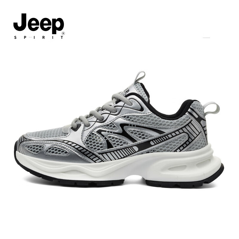 JEEP SPIRIT Men's Sports Dad Shoes Men's Mesh Breathable Casual Running Shoes Me...