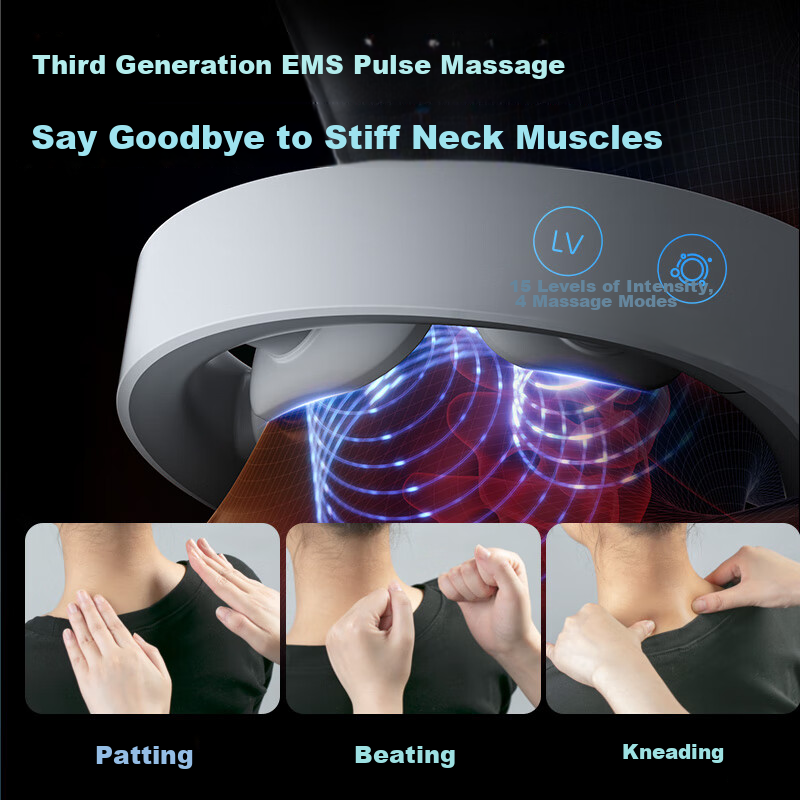 Jeeback G20 Cervical Massager with Mi Home App Control, Shoulder Neck Pocket Mas...