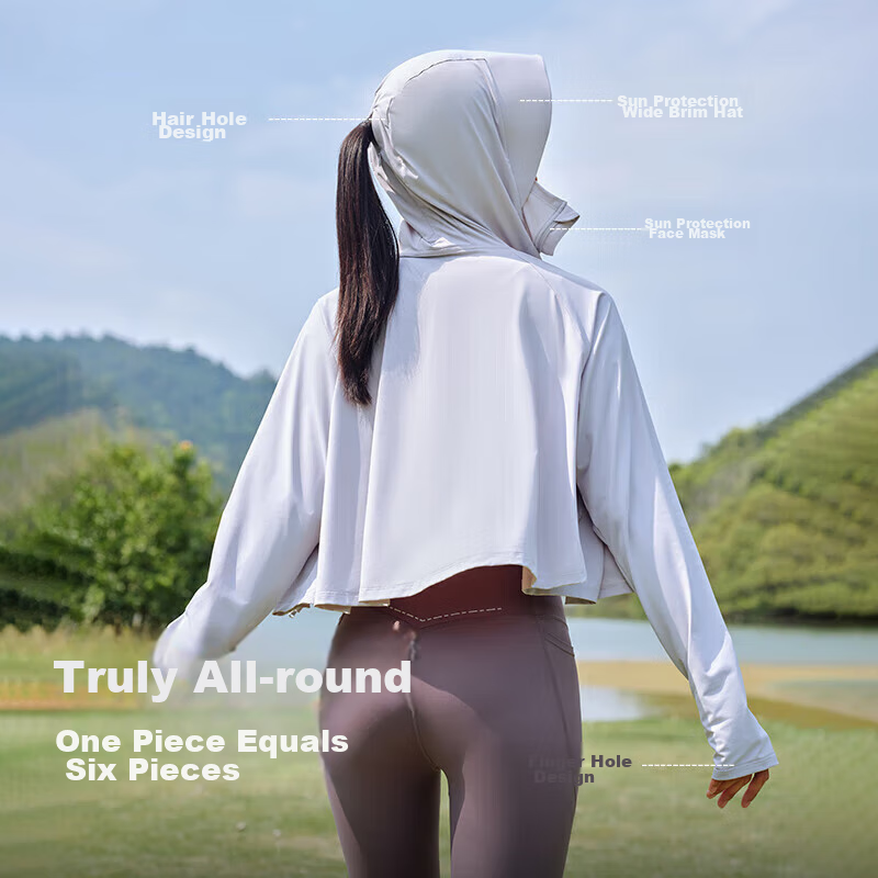 Pelliot Women's Outdoor Sun Protection Jacket, UV-Resistant, Cool-Feeling Skin C...