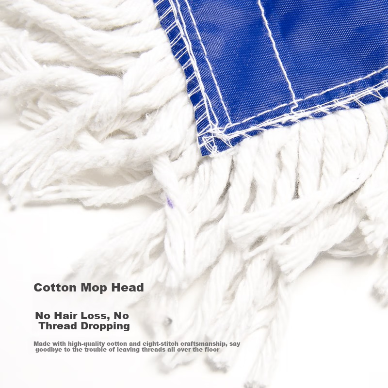 CHAOBAO Flat Mop with Dust Pusher 40cm 1.25m Aluminum Alloy Pole 1 Cotton Cover...