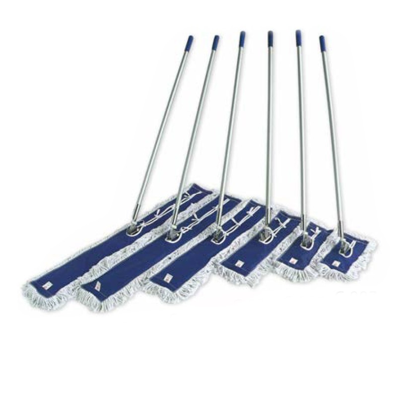 CHAOBAO Flat Mop with Dust Pusher 40cm 1.25m Aluminum Alloy Pole 1 Cotton Cover...