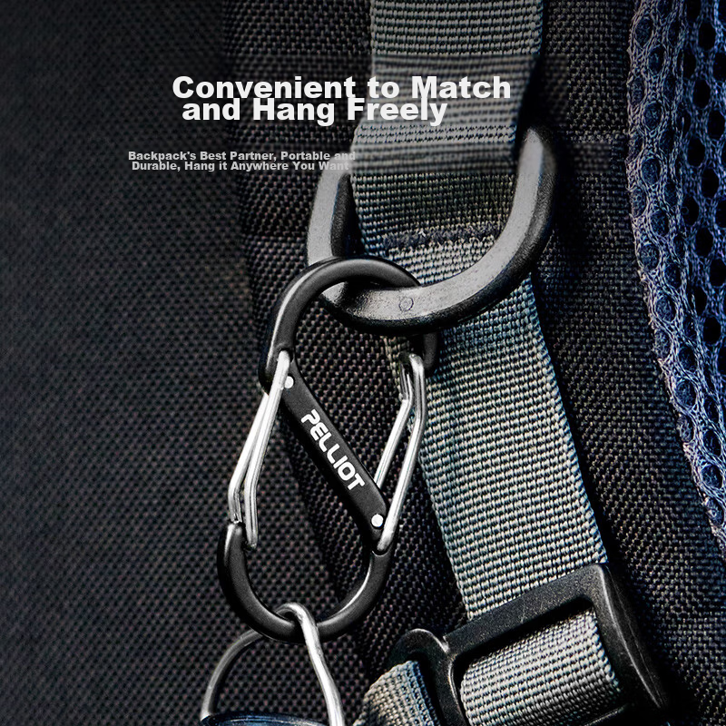 Bosie Outdoor S-Shaped Aluminum Alloy Carabiner, Hiking Buckle, Backpack Hook 16...