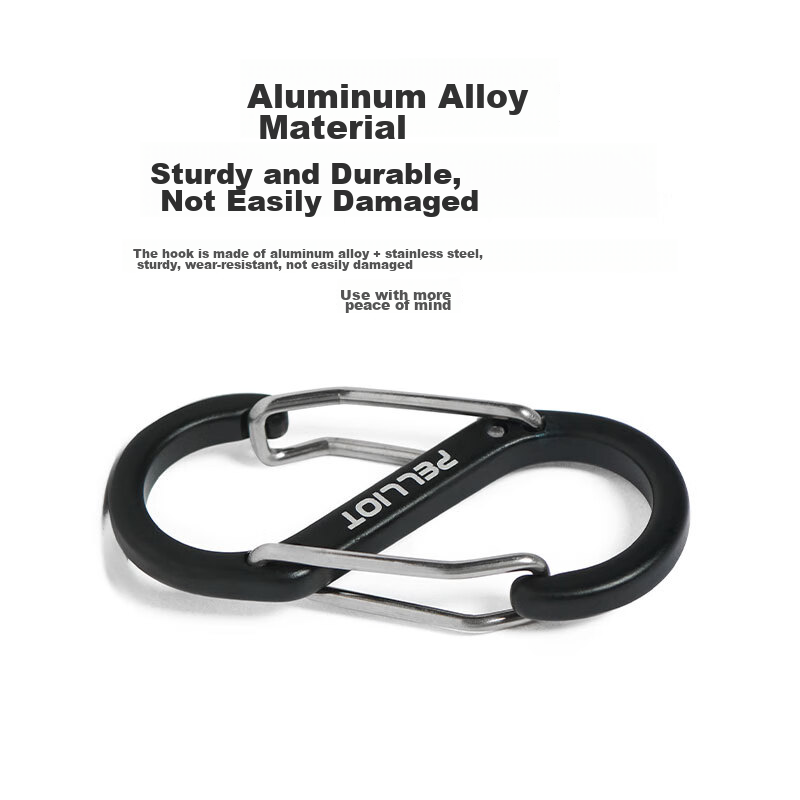 Bosie Outdoor S-Shaped Aluminum Alloy Carabiner, Hiking Buckle, Backpack Hook 16...