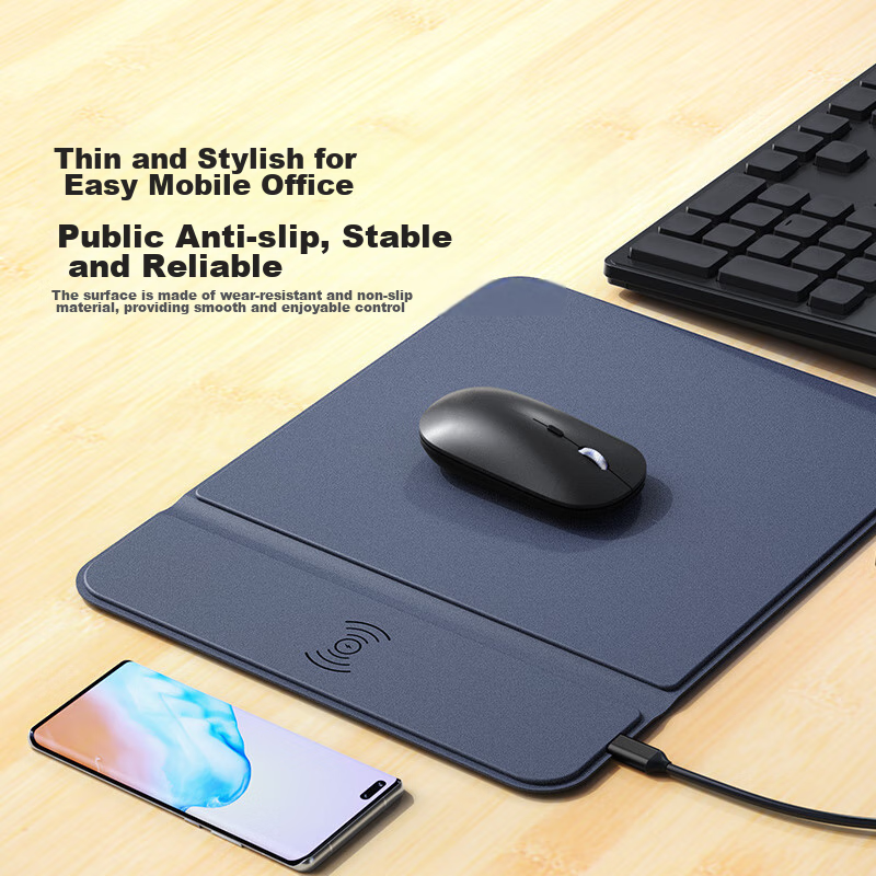 DM Daimai Wireless Charging Mouse Pad TC025, Computer Desk Office Gaming Mouse P...