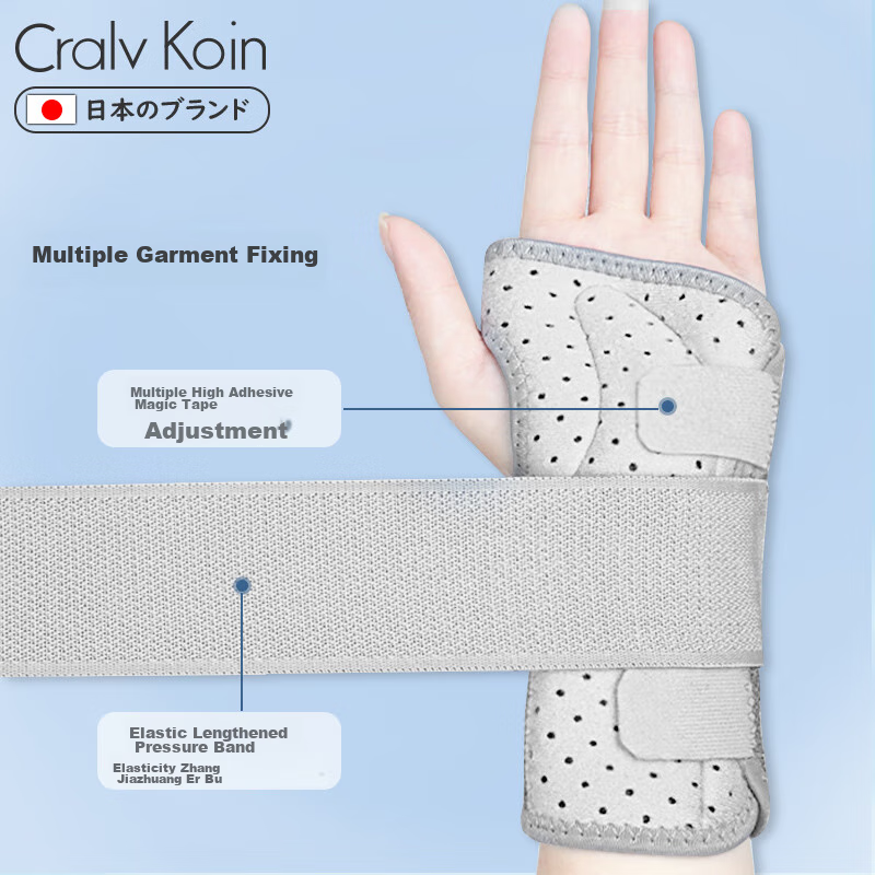 CRALVKOIN Japanese Brand Medical Wrist Joint Fixation Support Brace for Wrist Fr...