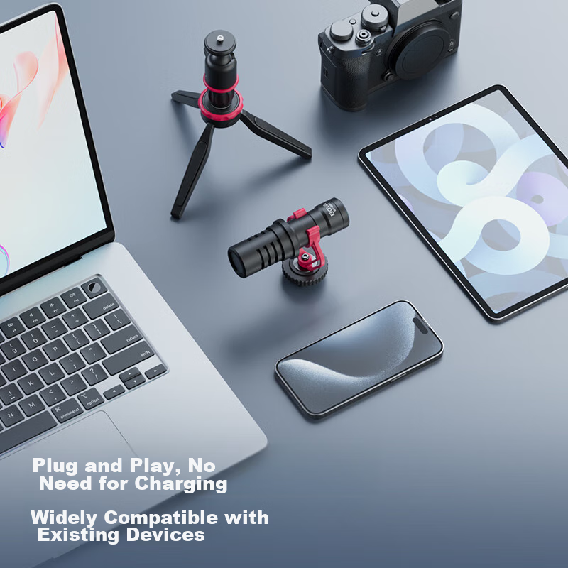 BOYA Microphone MM1, Directional Camera Microphone, Live Streaming, Course Recor...