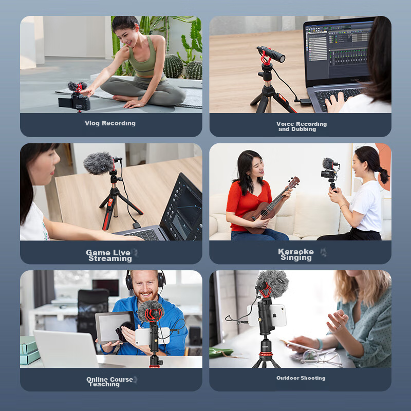 BOYA Microphone MM1, Directional Camera Microphone, Live Streaming, Course Recor...