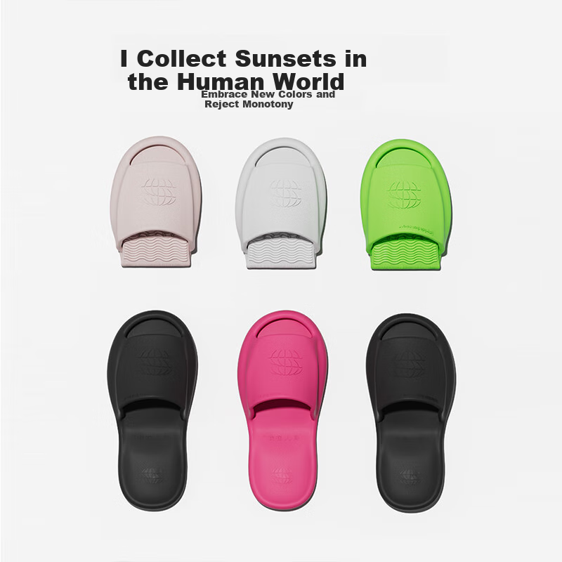 Chikoku Men's Foldable Portable Travel Hotel Shower Slippers Women's Small Titan...