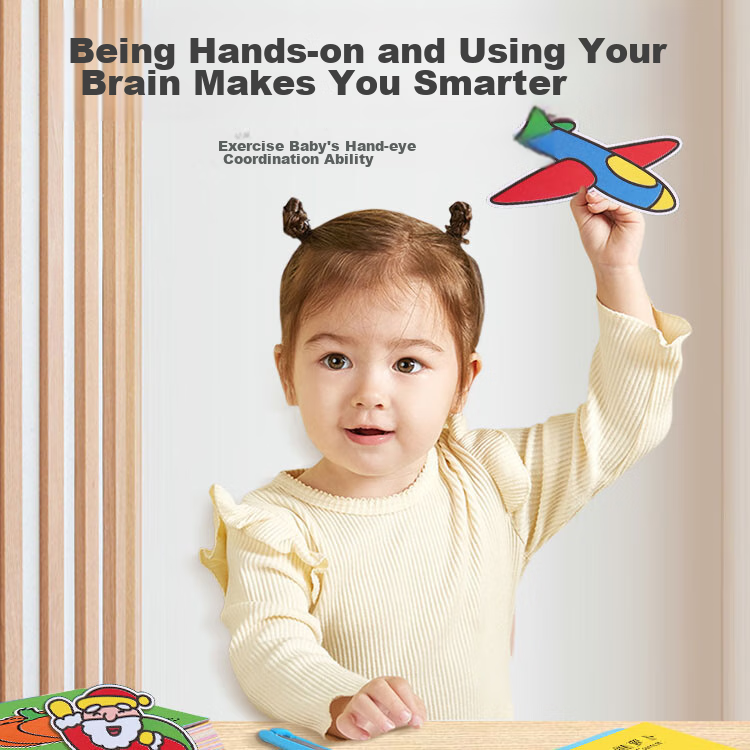 COODORA Children's Paper Cutting Set for Ages 3-6, Fun Paper Cutting Craft Kit,...