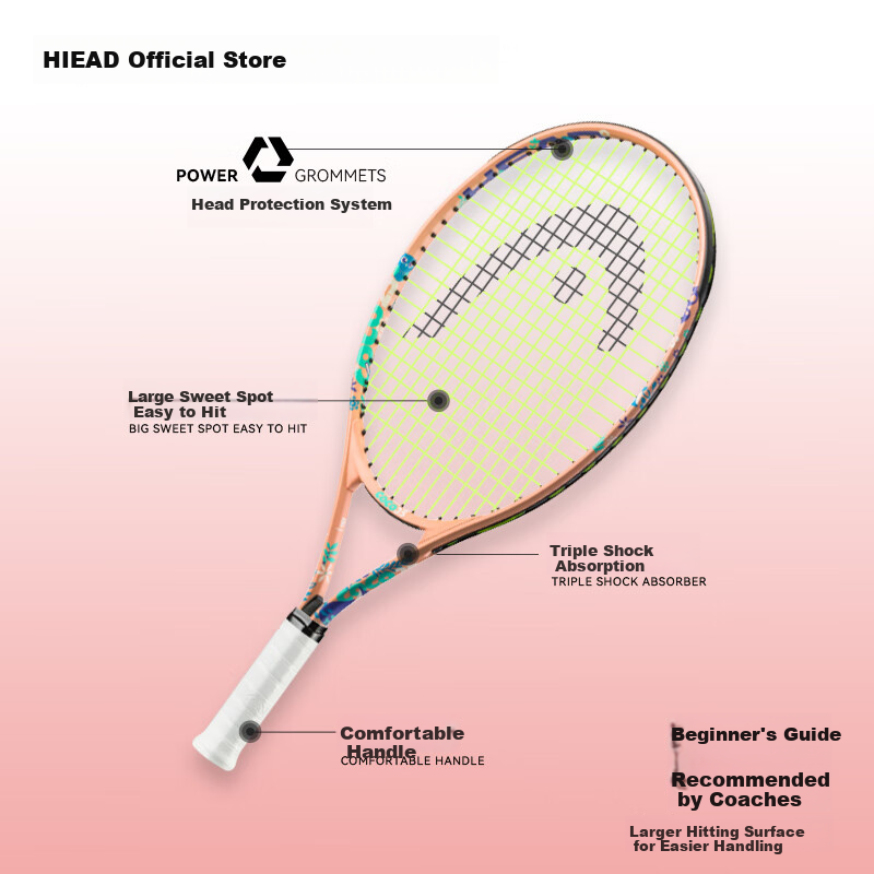 HEAD Junior Tennis Racquet for Kids and Teens Beginners 25 Inch Youth Tennis Rac...