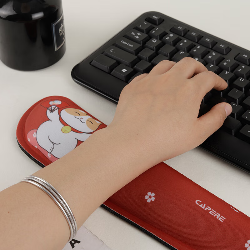 CAPERE Keyboard Wrist Rest, Slow Rebound Large Hand Support Wrist Pad, Comfortab...