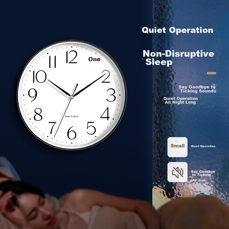 BBA Wall Clock, Modern Minimalist Living Room Clock, Electronic Wall Clock, 2025...