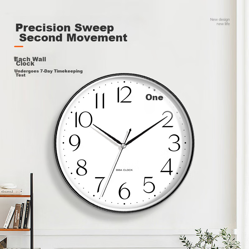 BBA Wall Clock, Modern Minimalist Living Room Clock, Electronic Wall Clock, 2025...