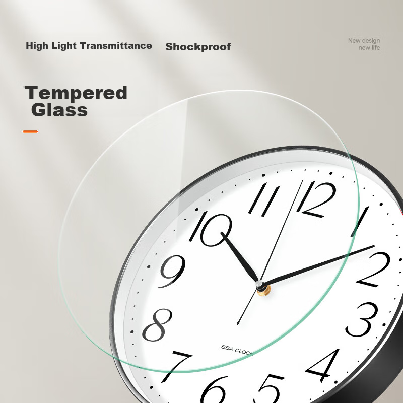 BBA Wall Clock, Modern Minimalist Living Room Clock, Electronic Wall Clock, 2025...