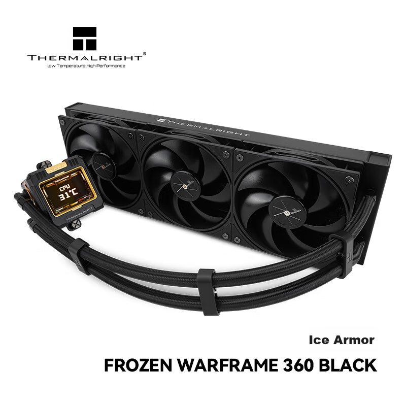 Thermalright FROZEN WARFRAME 360 BLACK, Integrated Liquid Cooling Radiator, IPS...