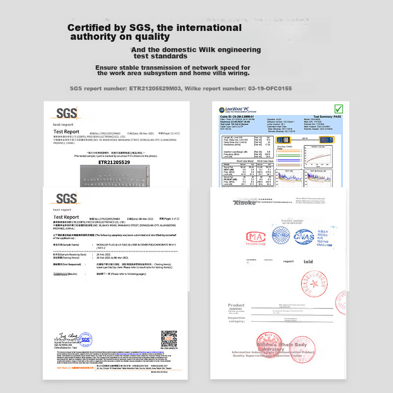 CNCOB Cat5e Network Crystal Head, Enhanced Gold-Plated RJ45 Ethernet Connector,...