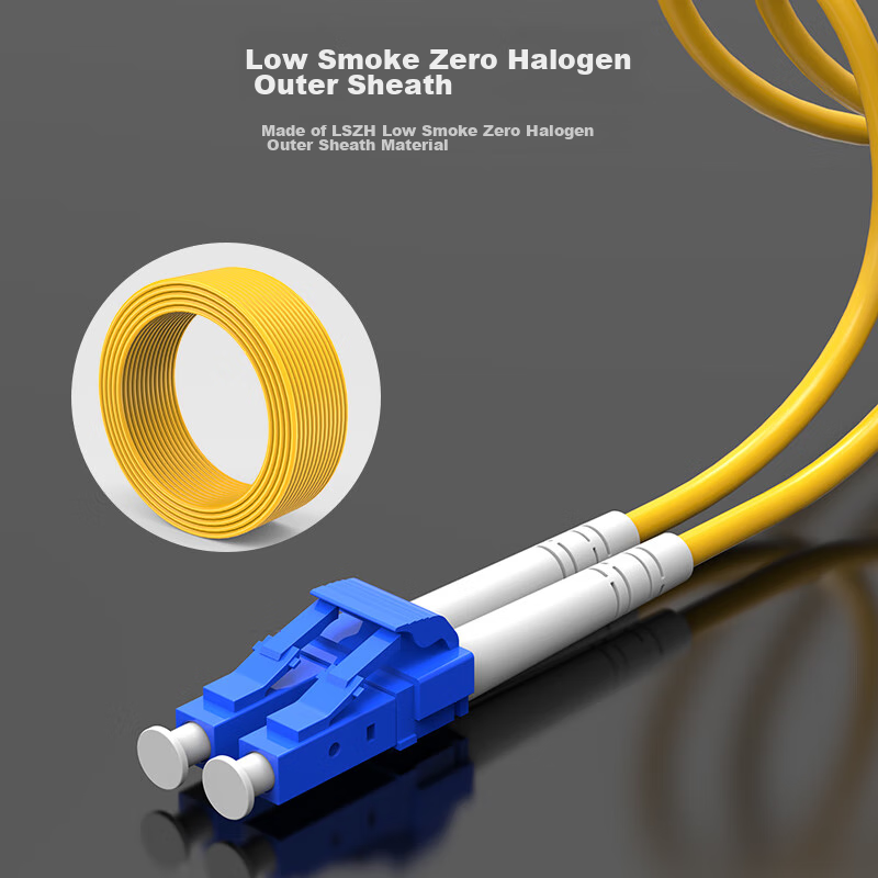 SK-LINK Fiber Optic Patch Cable, LC-FC Telecom-Grade Single-Mode Dual-Core FC-LC...