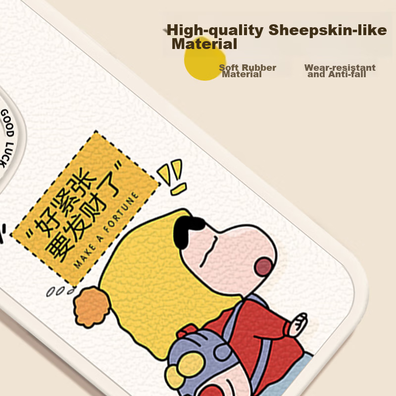 Smorss IPhone 15 Pro Max Case, Full Protection Camera Lens Painted Lambskin Sili...