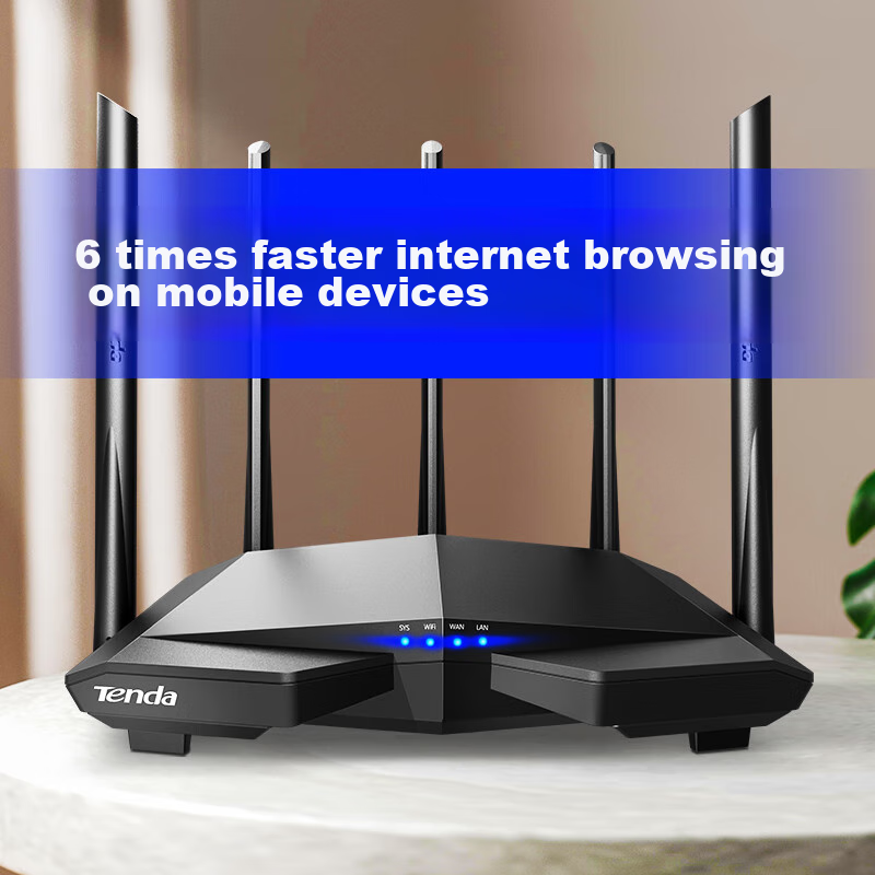 Tenda Router AC7 1200M, Wall-Penetrating Enhanced, Wireless Router, Home 5G Dual...