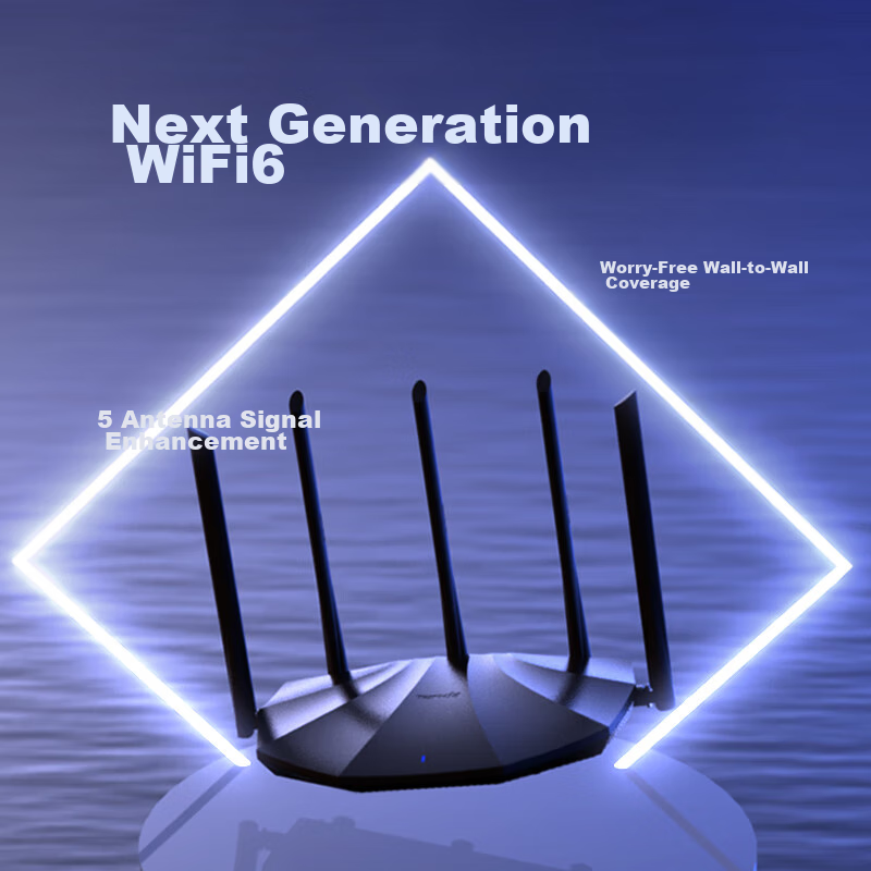 Tenda AX2 Pro WiFi 6 Dual Gigabit Wireless Router, 5G Dual-Band, 1500M Wireless...