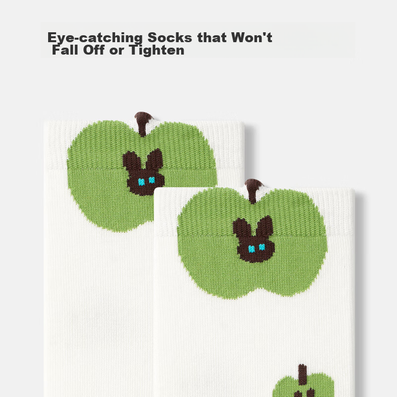 PRIMEET Women's Socks, Spring Style, Breathable And Antibacterial, Mid-Calf Sock...