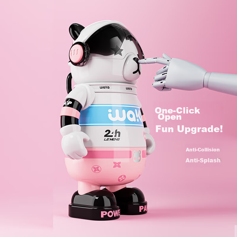 Waka Waka Panda Insulated Cup, Children's Water Bottle, 316 Stainless Steel Stud...