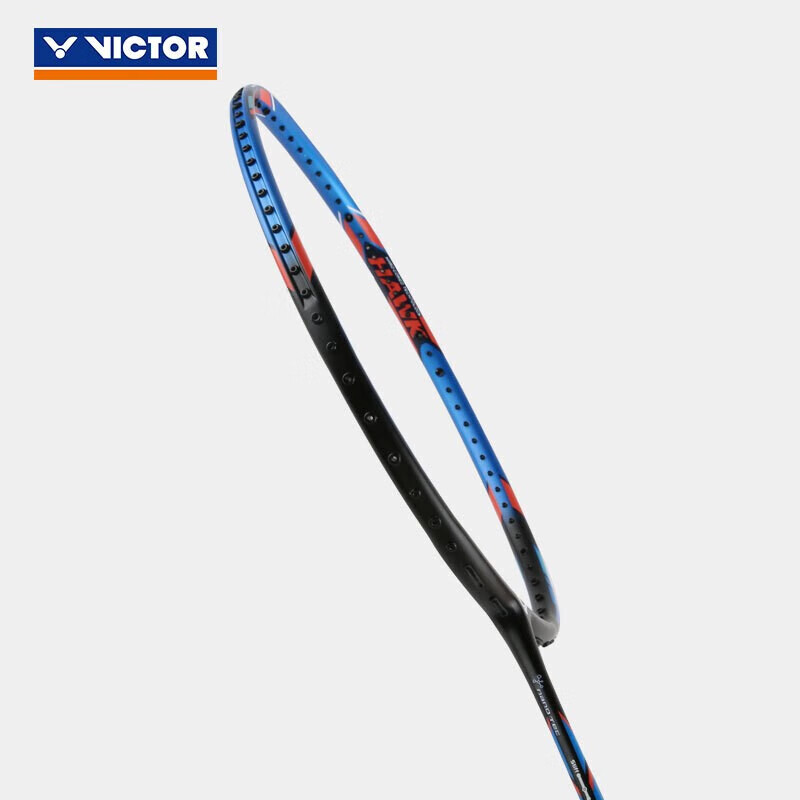 VICTOR Badminton Racket, Carbon Fiber Single Racket, Little Falcon TK-HAWK Blue,...