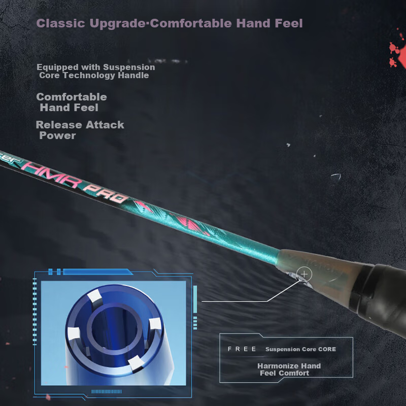 VICTORVICTOR Badminton Racket TK-HMR PRO 4U (Strung, 24 lbs)