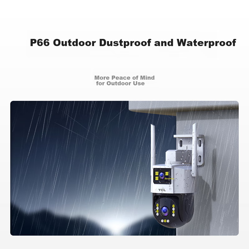 TCL Home Security Camera 360° Panoramic View with Night Vision Outdoor Indoor Ru...