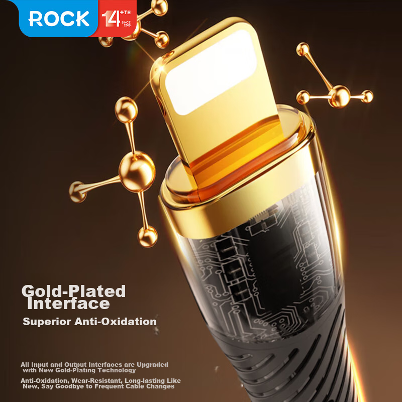 ROCK Apple 16/15 Charging Cable, Three-In Data Cable, One-To Type-C, Full Compli...