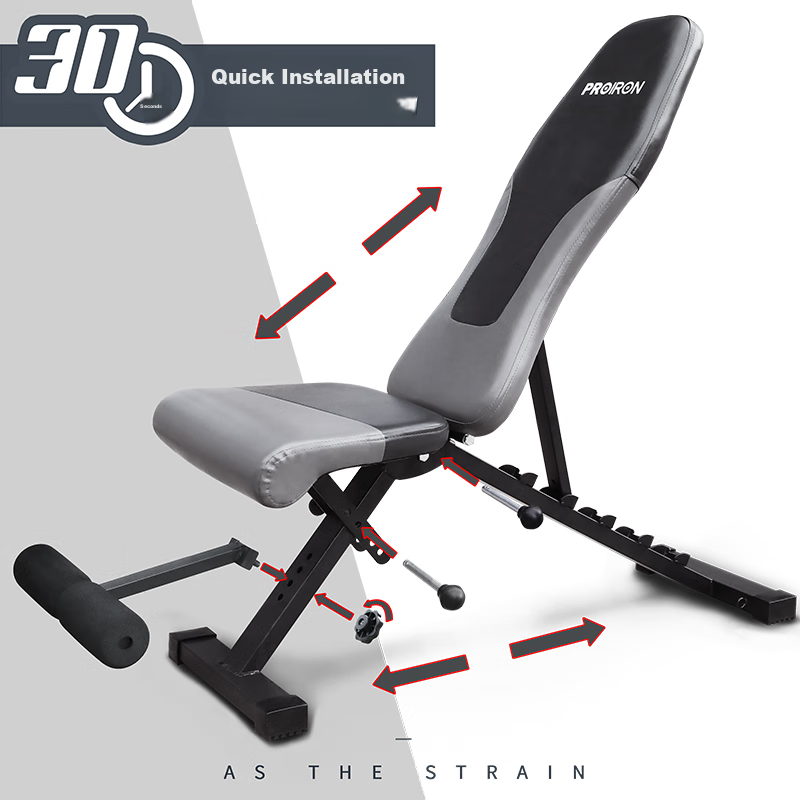 PROIRON Dumbbell Bench, Bench Press Bench, Fitness Chair, Fly Bench, Multifuncti...