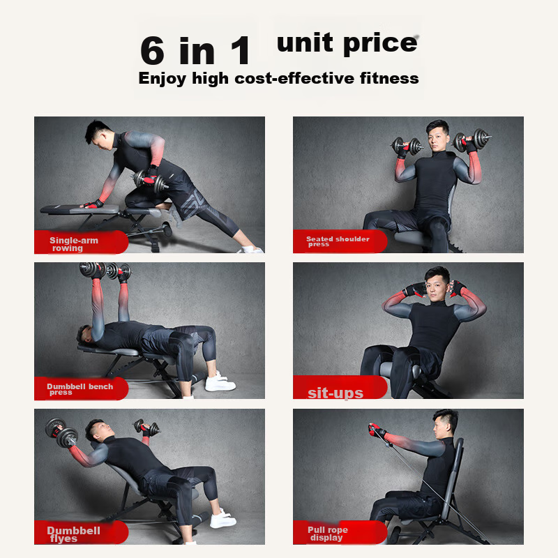 PROIRON Dumbbell Bench, Bench Press Bench, Fitness Chair, Fly Bench, Multifuncti...