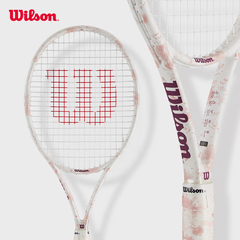 Wilson 2024 Floral Series Provence Rose Racket, Full Carbon Advanced Tennis Rack...