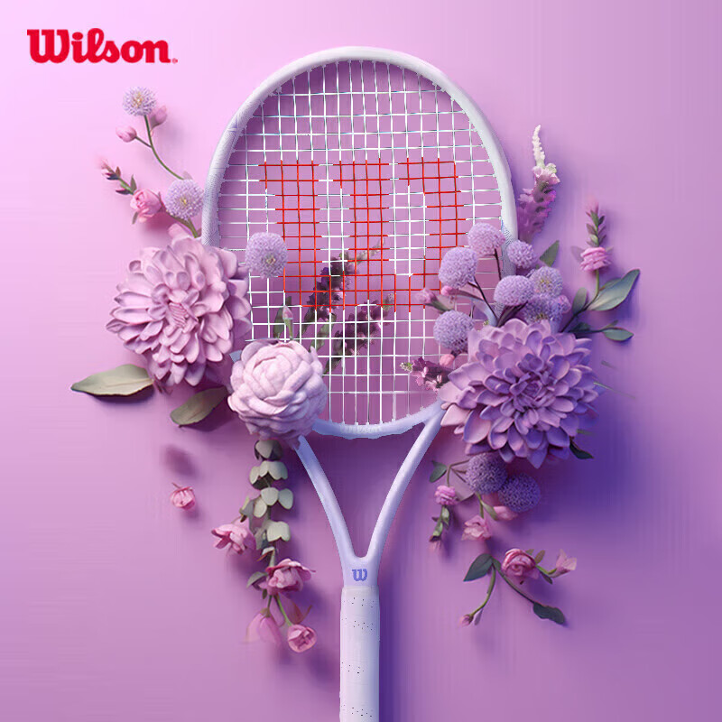Wilson Advanced Lavender Tennis Racket, Full Carbon Fiber, Unisex, Size 2 Grip,...