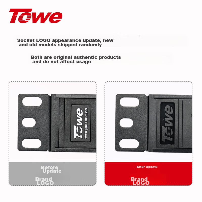 TOWE PDU Cabinet Socket, 8-Outlet 10A Data Center Power Strip, 2-Meter Extension...