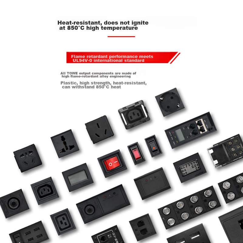 TOWE PDU Cabinet Socket, 8-Outlet 10A Data Center Power Strip, 2-Meter Extension...