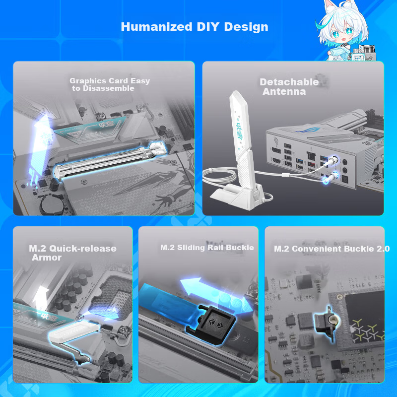 ROG STRIX B860-G GAMING WIFI S Blizzard Mini-ITX Motherboard Supports CPU 245KF/...